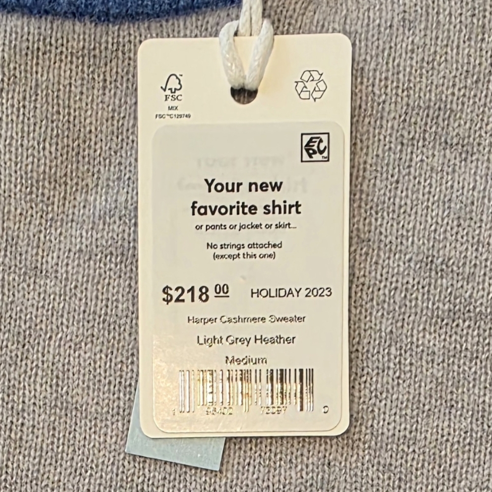 NWT Marine Layer Harper Cashmere Sweater Size M - Picture 8 of 10